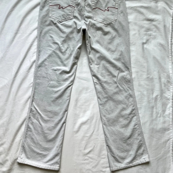 Y2K Blue Asphalt Cream Low Rise Corduroy Pants - Picture 7 of 7